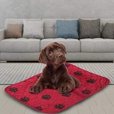 Imagem de Almofada de Cachorro Reutilizável, Almofada de Xixi de Design de 4 Camadas, Tapete de Urina de Cachorro de Forte Capacidade de Absorção, Cães para Animais de Estimação (40*60cm)