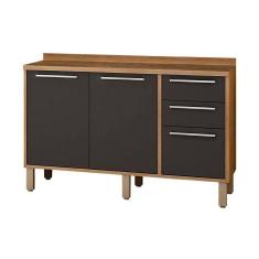 Imagem de Balcão Cozinha Paris Sallêto 1,20 M Grafite Carvalho