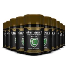 Imagem de 10X Vitamina E 400Ui Alfa Tocoferol 60 Caps Hf Suplementos