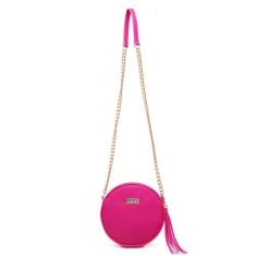Imagem de Bolsa Feminina Transversal Redonda Elegância e Versatilidade 0300 (Rosa)