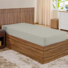 Imagem de Lençol Solteiro com Elástico Bege