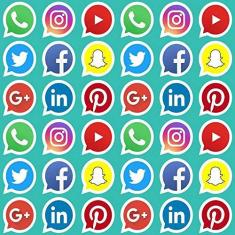 Imagem de Papel de Parede Redes Sociais