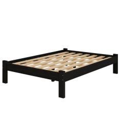 Imagem de Cama Casal Turca New Madeira Maciça Cor Preto