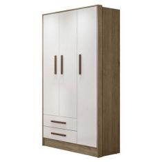 Imagem de Guarda Roupa Infantil Q Encanto 3720 Carvalho Rústico TOQ Branco - Qmo