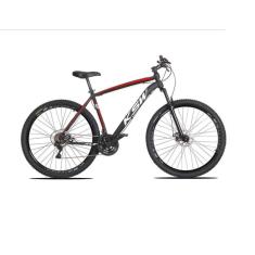 Imagem de Bicicleta Aro 29 Ksw Xlt 24v Freio A Disco Suspensão Mountain Bike Alumínio - Preto/Vermelho/Branco