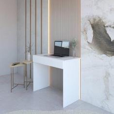 Imagem de Mesa Escrivaninha Com 1 Gaveta Sevilha Branco