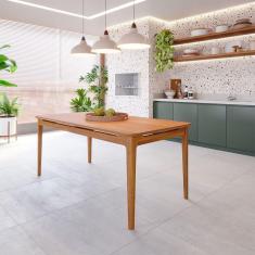 Imagem de Mesa de Jantar 6 Lugares 180cm Miriti Cabecasa Madeiramadeira Caramelo