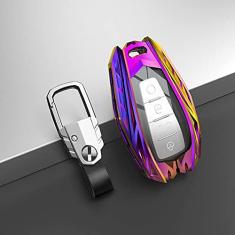 Imagem de Porta-chaves do carro Capa Smart Zinc Alloy, apto para Geely Coolray X6 Emgrand Global Hawk GX7, Porta-chaves do carro ABS Smart Car Key Fob