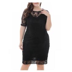 Imagem de Vestido Renda Plus Size Tubinho Festa