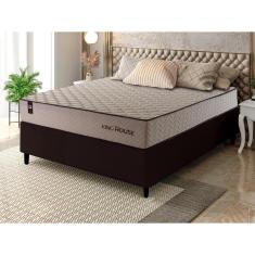 Imagem de Conjunto Cama Box Espuma San Diego Bege Casal 138x188x67