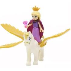 Imagem de Boneco Blocos De Montar Rapunzel Cavalo Alado - Mega Block Toys