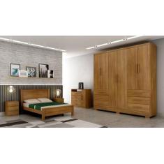 Imagem de Guarda Roupa Solteiro Com Pés 6 Portas 6 Gavetas - Berlim-Cumaru - Móv