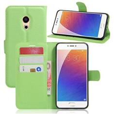 Imagem de NEKOYA Capa carteira MEIZU Pro 6, capa carteira flip de couro PU premium com compartimento para cartão, suporte e fecho magnético [capa interior à prova de choque de TPU] Compatível com MEIZU Pro 6