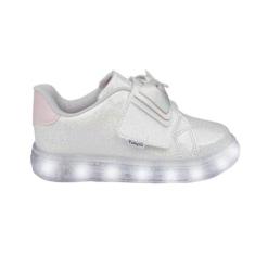 Imagem de Tênis Led Infantil Menina Pampili Sneaker Luz Laço