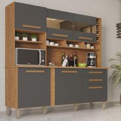 Imagem de Armário de Cozinha 6 Portas 2 Gavetas Alexia Top