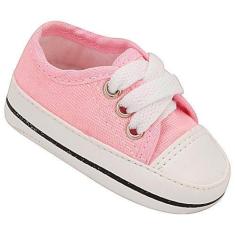 Imagem de Sapatinho De Bebe Recem Nascido Tênis Star Menina - Nenê Baby, Rosa, 1