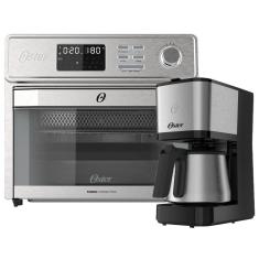 Imagem de Kit Forno e Fryer 25L e Cafeteira Inox 1,2L Oster - 220V
