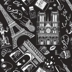 Imagem de Papel De Parede Adesivo Lavável Paris  E  6M