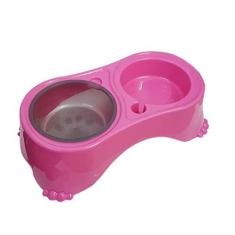 Imagem de Comedouro Postura Correta Peq e Médio Rosa Pet Injet para Cães