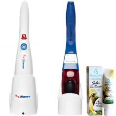 Imagem de Massageador Fisio Portátil Elétrico Muscular Sem Fio + Creme Para Mass