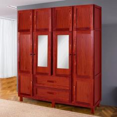 Imagem de Guarda-Roupa Alagoas 10 Portas 2 Gavetas 5 Prateleiras Com Espelho Mel