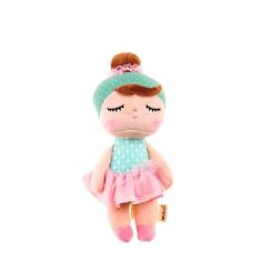 Imagem de Mini Boneca Infantil Metoo Angela Lai Ballet Verde de Pelúcia 20cm com Toque Aveludado pra Todas as Idades