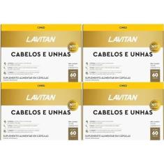 Imagem de Kit 4 Multivitamínico Lavitan Cabelos E Unhas Com 60 Cáps