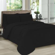 Imagem de Jogo De Cama Casal 5 Pe as Com Edredom E Porta Travesseiros P