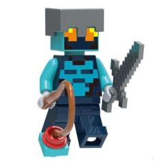 Imagem de Boneco Blocos De Montar Nether Adventurer Minecraft - Mega Block Toys