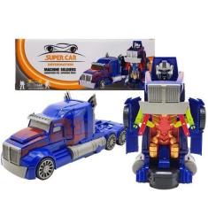 Imagem de Carrinho De Brinquedo Caminhão Transformers 2 Em 1 Vira Robô Com Som E