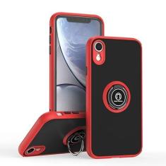 Imagem de ymxdmd É especialmente projetada para iPhone XR antiarranhões, anti-impressão digital, suporte de anel giratório de 360° embutido, capa magnética sólida e durável, adequada para iPhone XR 6,1
