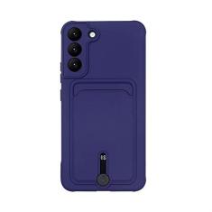 Imagem de Capa de telefone de silicone com compartimento para cartão Candy Color para Samsung S23 S22 Ultra S21 Plus S20 S21FE A52 A72 A51 A71 A32 A53 Capa carteira macia, T2, para Samsung A52