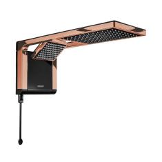 Imagem de Chuveiro Lorenzetti Acqua Duo Ultra Preto com Rosê Gold 110 ou 220