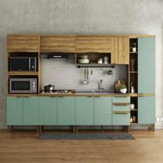 Imagem de Cozinha Completa Magnólia 12 PT 3 GV Mel e Verde