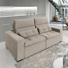 Imagem de Sofá Retrátil e Reclinável 2 Lugares 260cm Essence Bege
