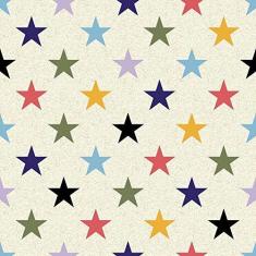 Imagem de Papel de Parede Estrelas Coloridas