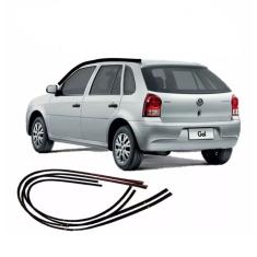 Imagem de Kit Par Borracha Pingadeira Friso Teto Gol G3 G4 4 Portas