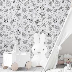 Imagem de Papel De Parede Adesivo Espaço Sideral N03124 Rolo 0,58X3M
