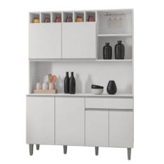 Imagem de Armário Cozinha Completo Robin Branco 6 Portas