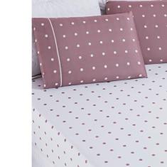 Imagem de Jogo de Lençol Cama Solteiro 2 peças Micropercal 200 fios Petit Poá