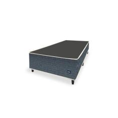 Imagem de Cama Box Universal Solteiro Antigo Evolution Tecido Jacquard Azul - 07