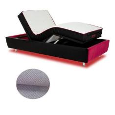 Imagem de Cama Solteiro Gamer Linho Prata Ravena 108x218 Com Massagem - Pilati