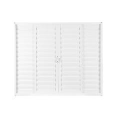 Imagem de Janela de Alumínio Veneziana de Correr 100x100cm 4 Folhas com Vidro Liso Soft Plus MGM Branco Branco