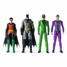 Imagem de Bonecos de Ação - DC - Batman, Robin, Coringa e Charada - Sunny Brinquedos