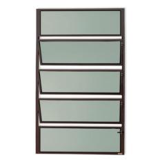 Imagem de Janela de Alumínio Basculante 100x100cm Vidro Mini Boreal Master Brima