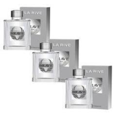 Imagem de Kit de 3 perfumes Brave M La Rive Masculino