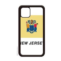 Imagem de New Jersey Contours Flag State America para iPhone 12 Pro Max Capa para Apple Mini Mobile Case