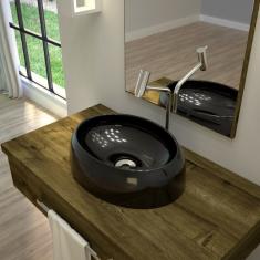 Imagem de Kit Cuba OV39 com Torneira Link 1062 Metal e Válvula 1 Polegada Compace 