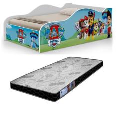 Imagem de Cama Solteiro Com Colchão Infantil Com Proteção Lateral Mdf - Sonho Da