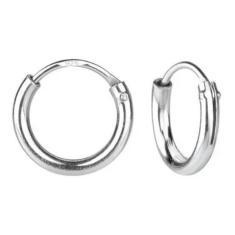 Imagem de Par Brinco Infantil De Argola Prata 925 8 Mm Segundo Furo